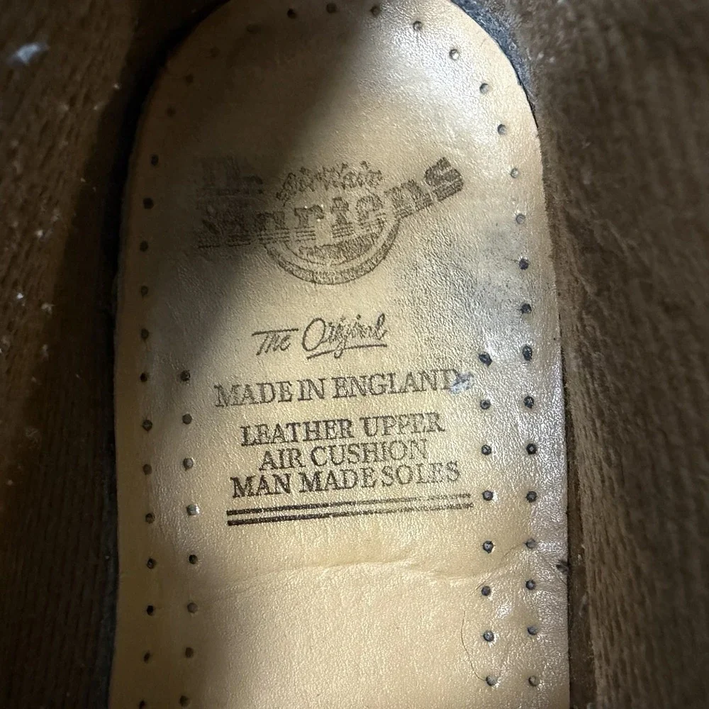 Vintage Dr Martens 8057 Boots‎ Mens UK 4 US 5 Tan Leather Chukka Made In England